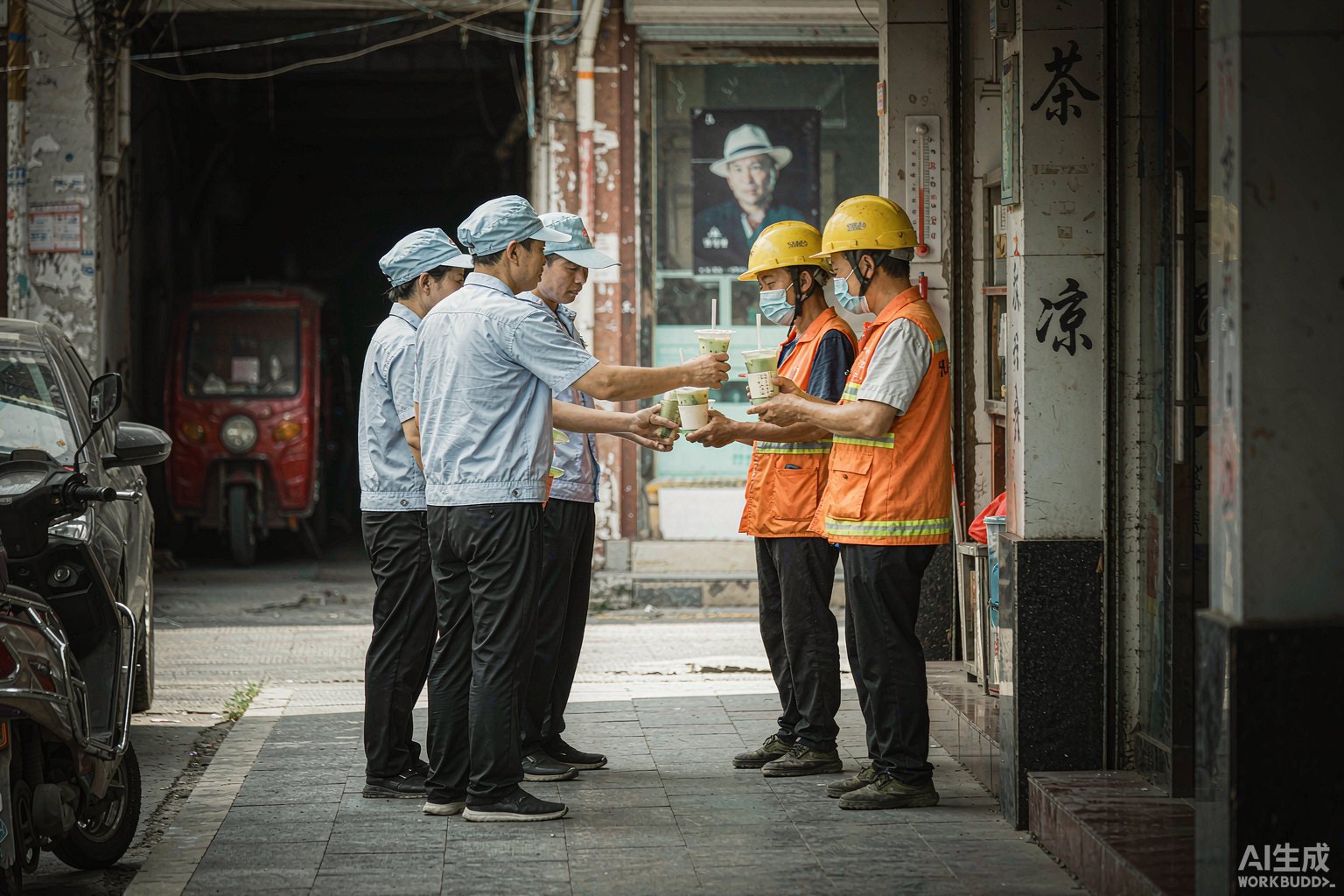 夏送清凉冬送暖！书亦烧仙草连续 6 年为城市守护者撑起"关爱