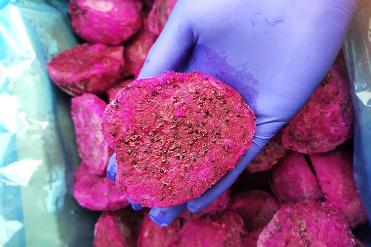 冷冻火龙果肉 速冻榨汁水果 奶茶店咖啡厅原料