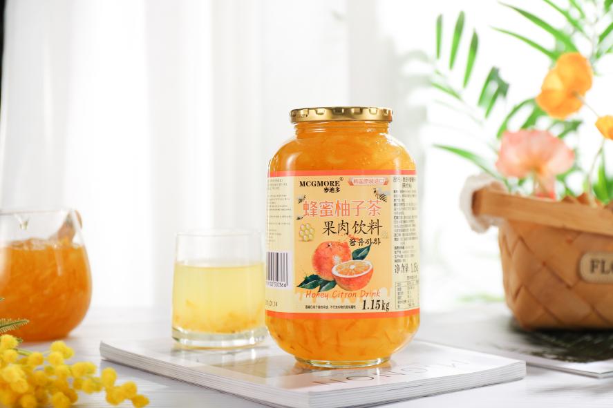 正品韩国原装进口麦迪多蜂蜜柚子茶1.15kg咖啡奶茶店专用柚子酱