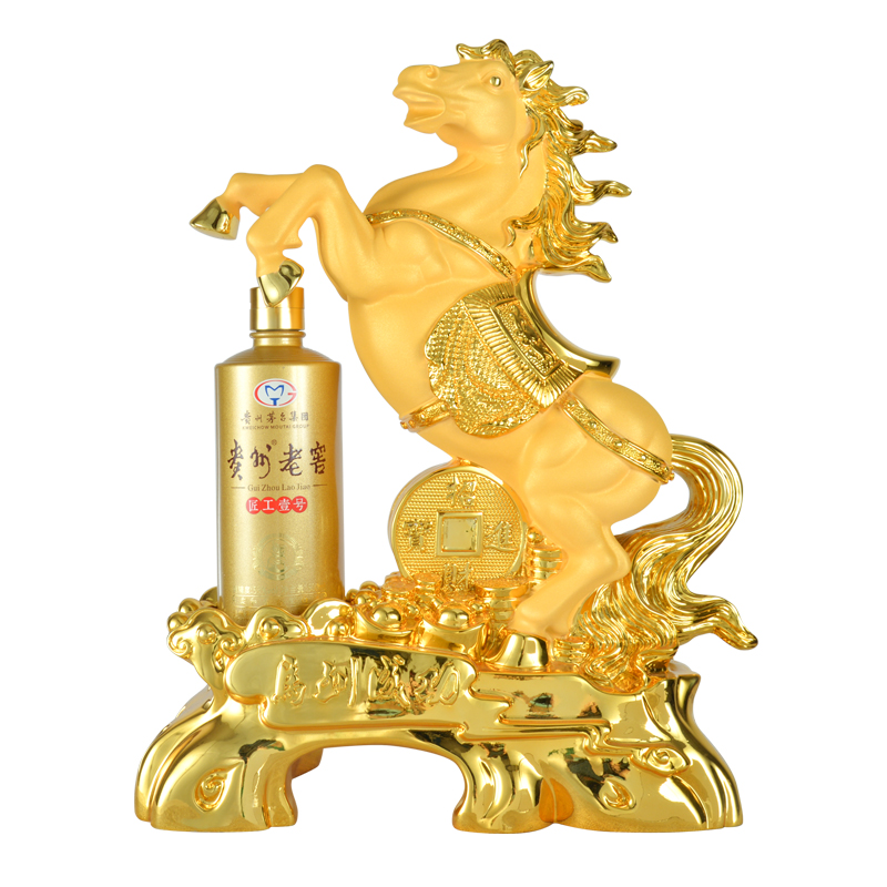 贵州茅台集团53度酱香型白酒500ml马到成功礼品酒收藏摆柜
