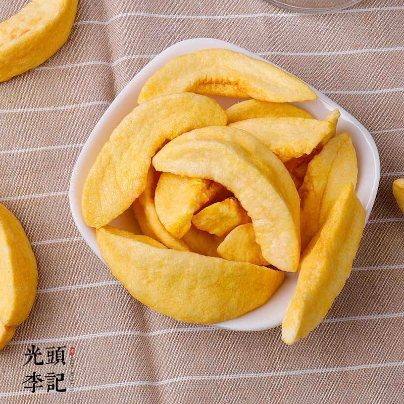 黄桃脆果蔬脆片厂家原料散货供应生产加工代理加盟批发订制
