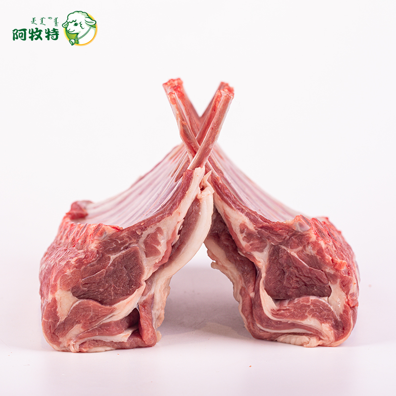 阿牧特羊排冷鲜羔羊七肋排骨生鲜羊肉肉质细嫩无膻烧烤食材